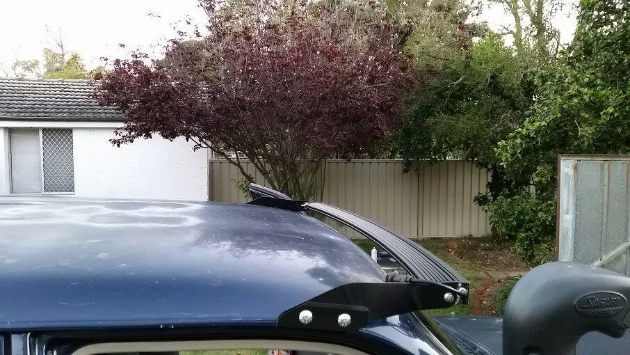 Toyota Landcruiser 80 Series Bullseye Bracket Curved Lightbar Mount