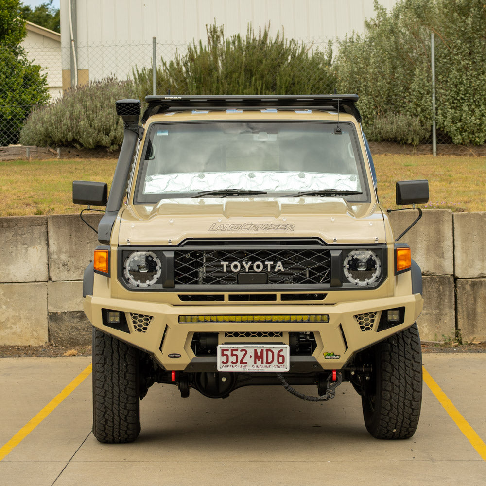 
                  
                    Solar Screens for Toyota Landcruiser 79 Series 2022+
                  
                
