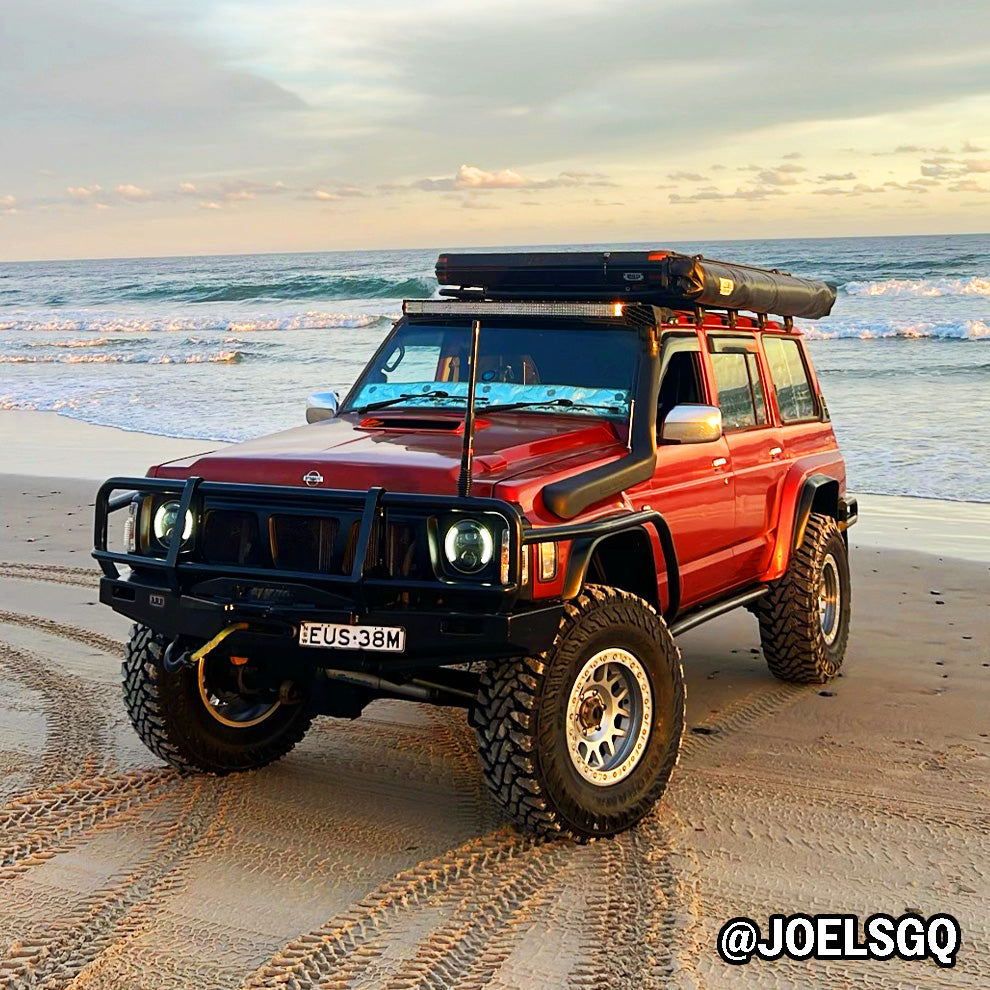 
                  
                    Stealth Black Solar Screens Dash Shade for GQ Patrol Ute
                  
                