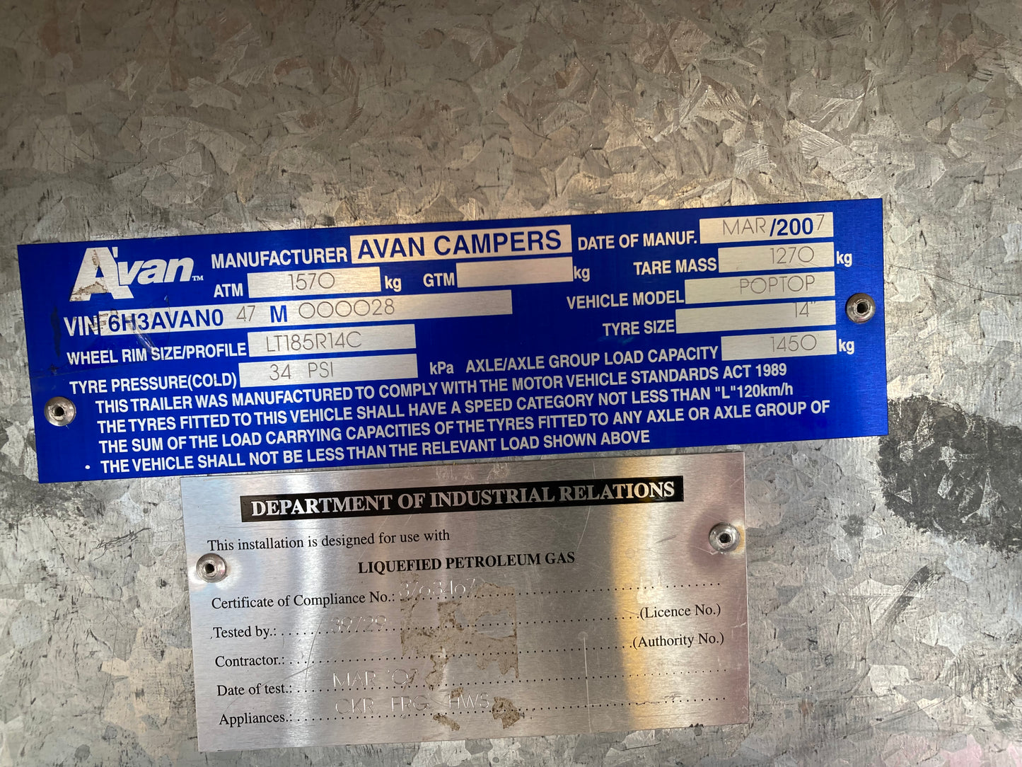 
                  
                    2007 Avan The Erin Mk2 17.5ft
                  
                