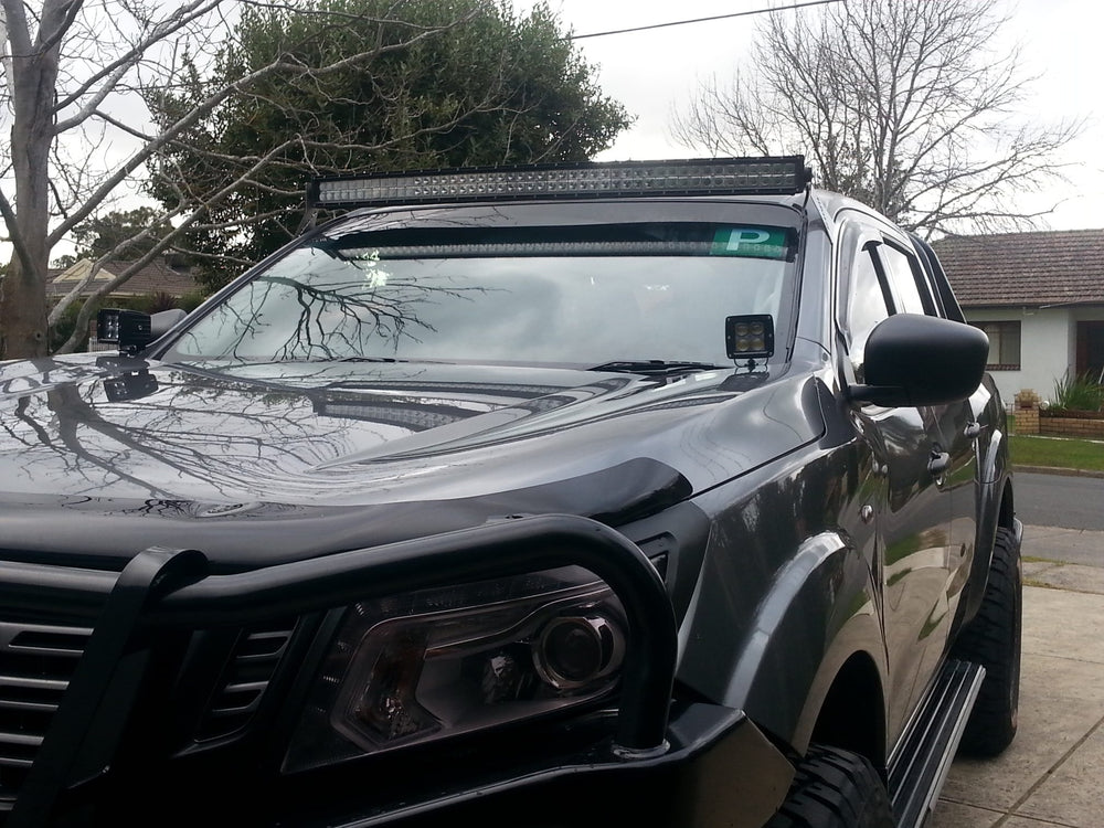 Nissan Navara NP300 Bonnet Hinge Ditch Light Bracket Pair