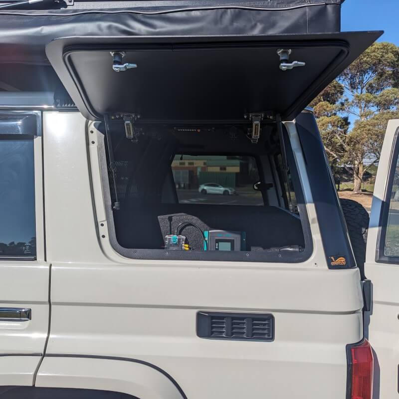 
                  
                    Emuwing Gullwing Window to Suit Land Cruiser 76 Series (2007–Present)
                  
                